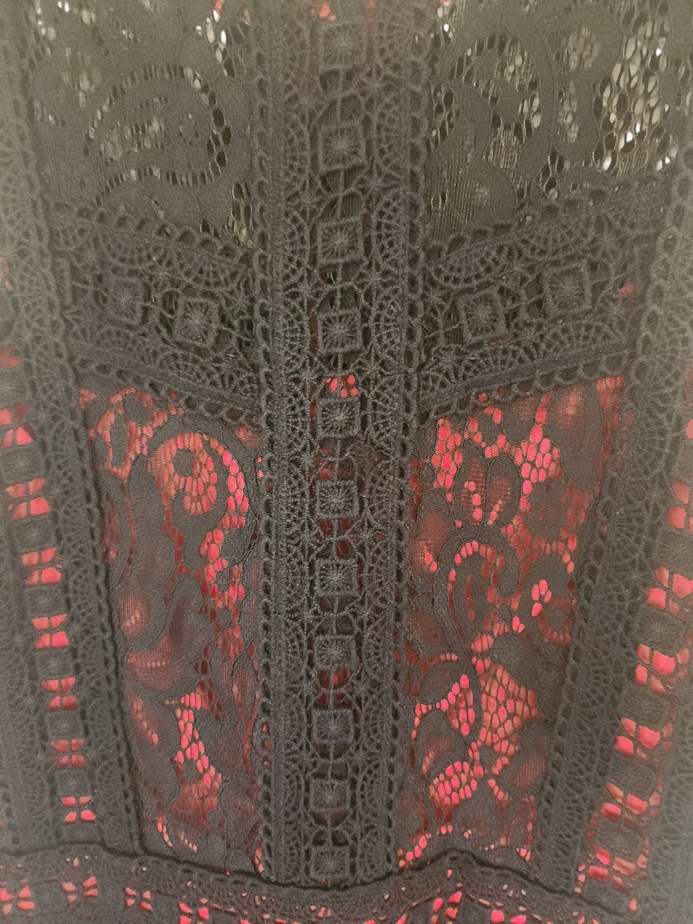 Disney Pixar Coco Black Lace with Red Lining Whimsigoth Sleeveless Dress Size M - Picture 4 of 10